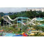 Roller Coaster Water Park Slide Fiberglass Customized Color With Two Riders for sale