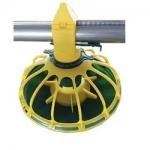 New Type Poultry Feeder Pan Automatic Broiler Pan Feeding Line System Equipment for sale