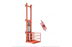 China 1 Ton Hydraulic Single Guide Rail Freight Elevator For Warehouse supplier