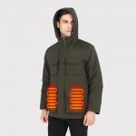 Fleece Men's Heated Jacket Rechargeable Electric Heated Clothes for Hiking