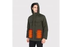 China Fleece Men's Heated Jacket Rechargeable Electric Heated Clothes for Hiking supplier