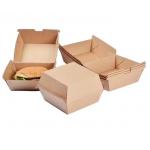 Custom Disposable Corrugated Paper Burger Box for Fast Food Packaging Eco-Friendly and Recyclable Materia for sale