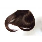 Tangle Free Straight Layered Brown 100% Remy Hair Fringe Wig No Smell for sale