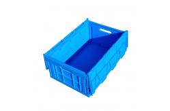 China plastic collapsible crate plastic stackable crates folding boxs with lids supplier