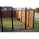 Easily Assembled Metal Fence Garden Ornamental Steel Picket Fence Sliding Gate For Garden Commercial Tubular Fencing for sale