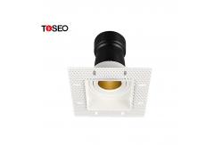 China Adjustable Trimless Downlight Square Recessed Ceiling Spotlights GU5.3 125mm supplier