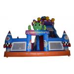Big Inflatable Space Station Fun City , Inflatable Space Site Amusement Park Jumping House for sale