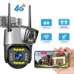 4MP 4G Cctv Security Ip Camera Outdoor Dual Lens Network Camera for sale