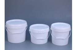 China Reusable Round Shape Food Grade White Buckets 1-5L Eco-friendly and Durable supplier