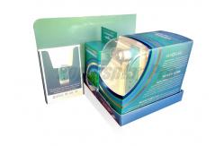 China Eco Friendly Cardboard Counter Display Units With A5 Brochure Holder And Ads Board supplier