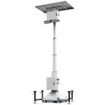 Solar Street Light Urban Residential Road Solar Lighting Tower With 2*50W LED Lights for sale
