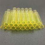 Cerium Doped Quartz Glass Tubing Yellow Color Uv Blocking for sale