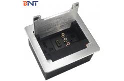 China Conference Brush Socket Clamshell Hidden Table Mounted Socket Box For Office Table supplier