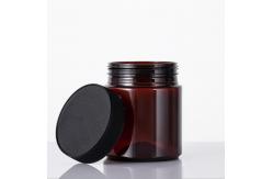 China 4 Oz Amber PET Plastic Jars BPA Free With Pressure Sensitive Gasket supplier
