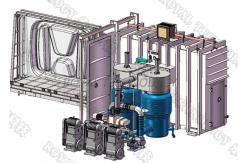China Large Capacity Innovative Custom PVD Machine Cubic Vacuum Metallizer For Automotive Logos supplier