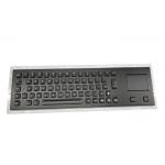 20mA Black Metal Keyboard 64 Keys Integrated Touchpad SS Electrophoretic for sale