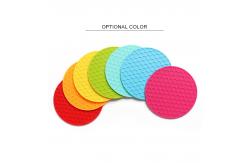 China Multifunctional Reusable Non Slip Round Silicone Placemats supplier