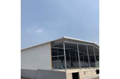 China Customizable Prefab Frame Steel Structure Fire Resistance Rockwool Sandwich Panel Warehouse supplier
