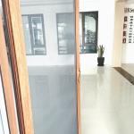 PVC Windproof Double Hinged Patio Doors Window Impact Resistance Odm