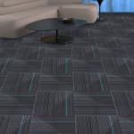 Fireproof Removable Office Nylon Modular Carpet Tiles 60X60CM for sale