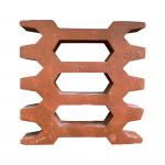 Terracotta Decoration Wall Tile Unglazed Red Breeze Wall Blocks for sale