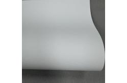 China Waterproof Exhibition Display 300gsm Gray Back UV Inkjet Blockout Tension Fabric Backdrop supplier