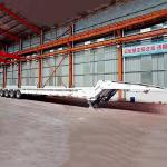 3 Axle 80t Customize Mechanical Suspension Detachable Gooseneck Lowbed Trailer