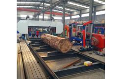China Double Column Horizontal Wood Band Sawing Machine MJ2500 Heavy Duty Bandsaw Mill supplier