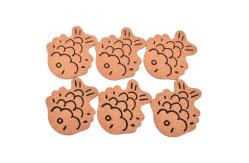 China ISO9001 Engraved Cork Fish Shaped Coasters Eco Heat Resistant supplier