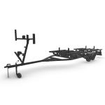 Smooth Aluminium Boat Trailers For Watercraft Transport Custom Alloy Boat Trailers for sale