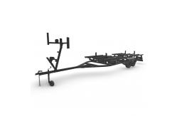 China Galvanished Finish Aluminum Tritoon Trailer pontoon boat trailer with Radial Tire supplier