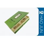 Green Cardboard Gift Boxes With Botton , Luxury Packaging Boxes Matt Silk Printing