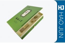 China Green Cardboard Gift Boxes With Botton , Luxury Packaging Boxes Matt Silk Printing supplier