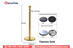China Stainless Steel Security Bollards Crowd Control With Velvet Rope Stanchions supplier