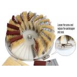 Sisal Emery Cloth Industrial Roller Brush For Polishing Grinding for sale