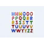 Safe Glitter Letter Stickers , Kindergarten Childrens Alphabet Stickers for sale