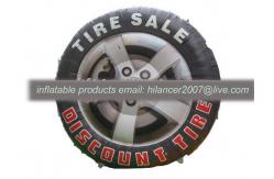 China advertising inflatable tire shape balloon model for sale supplier