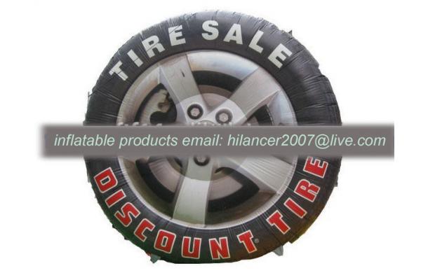 advertising inflatable tire shape balloon model for sale