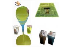 China 85 Shore A Light Yellow Polyurethane Liquid Rubber For Stamped Concrete Mat supplier