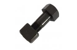 China Excavator Attachment Black Low Wear And Tear Hexagon Track Bolt 0S1973 9F9522 supplier