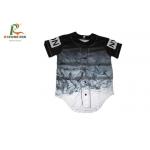 Blank Custom Team Sportswear Gradient T Shirt Uniforms For Baseball Team for sale