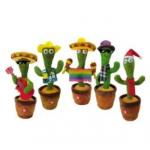 Plush Electronic Cactus Flower Toy Recording Repeating Talking Back Playing Songs for sale