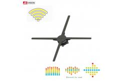 China Spinning Micro 3D Hologram LED Fan , WIFI  3D Hologram Projection 65cm supplier