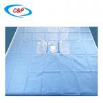 PP PE Ophthalmic Surgical Drape Sterile Towel Wth Double Pouch Blue for sale