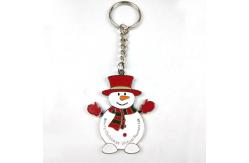 China Christmas Promotional Keychain Santa Soft Enamel Keyrings supplier