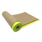 Heat Resist Car Cover Painting Brown Paper Kraft Masking Tape Auto Paint Protective Masking Paper Film for sale