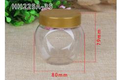 China 225ml Costmetic Clear PET Jars Well - Sealing With Screw PP Cap supplier