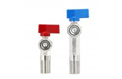 China Multi Size 2 Way Angle Valve Copper Medium Pressure Chrome Plated supplier