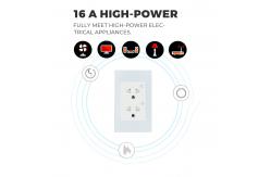 China Voice Controlled Tuya Wifi Wall Socket For Easy Home Automation supplier