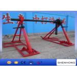 5 Ton Conductor Cable Reel Jack Stands 80M / Min With Disc Brake for sale